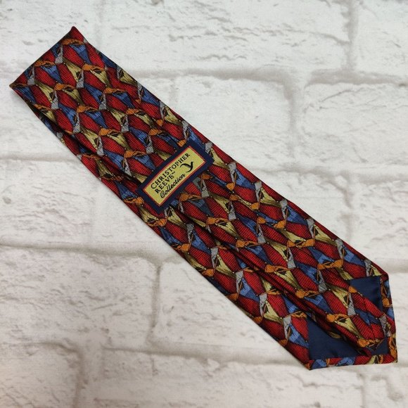 Vintage Christopher Reeve Mens Necktie Ted Danson Hand Writing Statement Tie USA - Picture 3 of 7